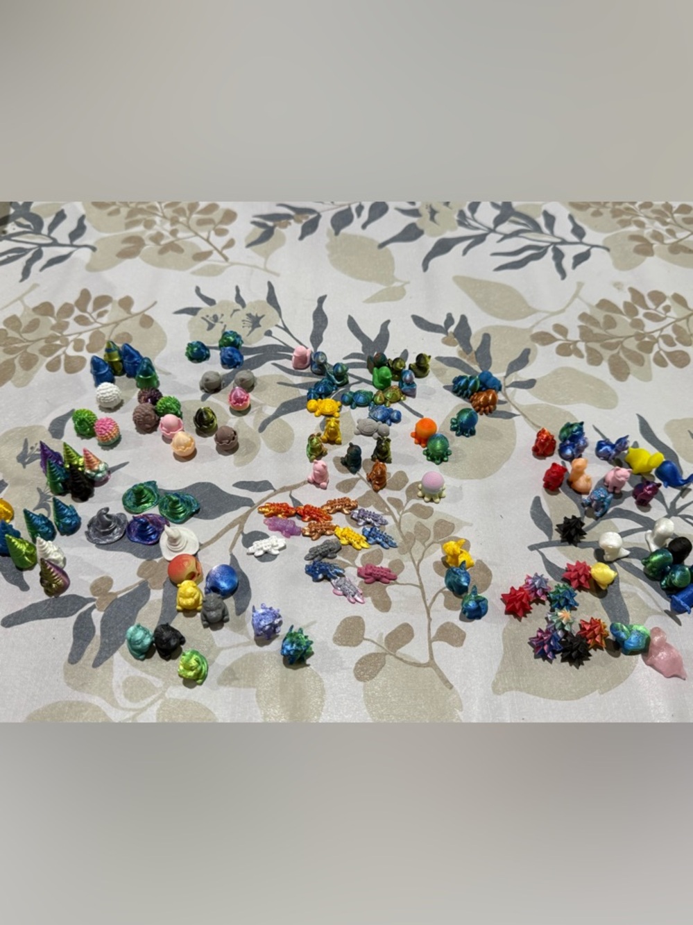 Assorted Colorful Mini resin animals- translucent colors- 39 per bag